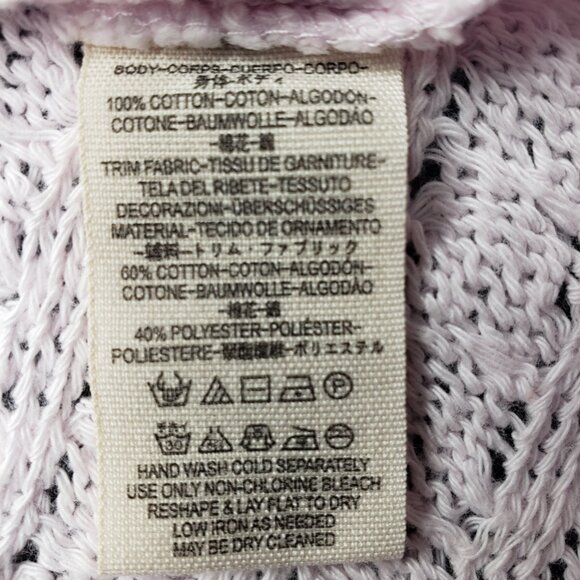 Free People We The Free Thein’s Hacci Top Pink Off Shoulder Long Sleeve Sz Small - Picture 8 of 8